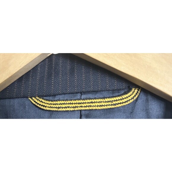 Hart Schaffner Mark Gold Trumpeter Men's Black  w/Gold 100% Wool Jacket Size 42L - Picture 4 of 7